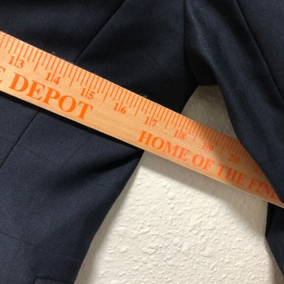 calvin klein jacket 8 womens blazer navy blue p classic work professional tt - Picture 13 of 13